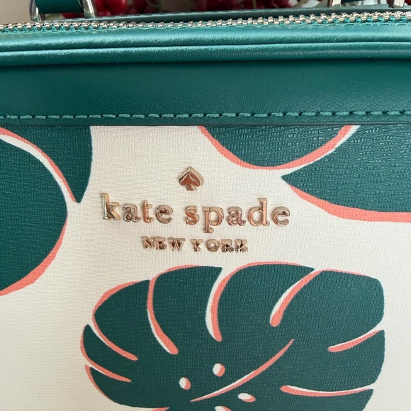 Kate Spade New York Traveler Trunk Crossbody Bag with Monstera Leaves Print - Picture 3 of 12